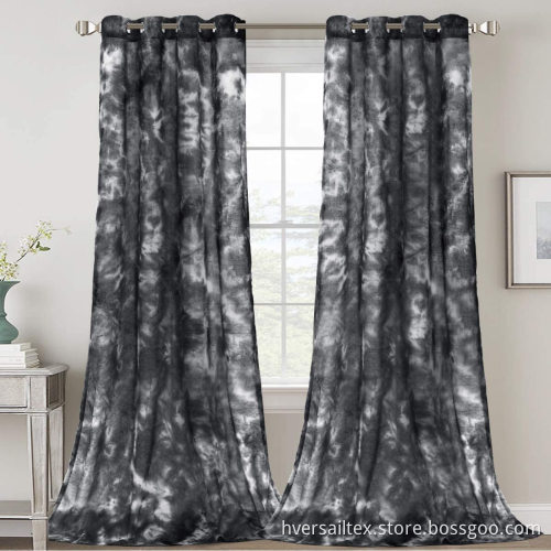 Rich Manual Tie Dye Curtains